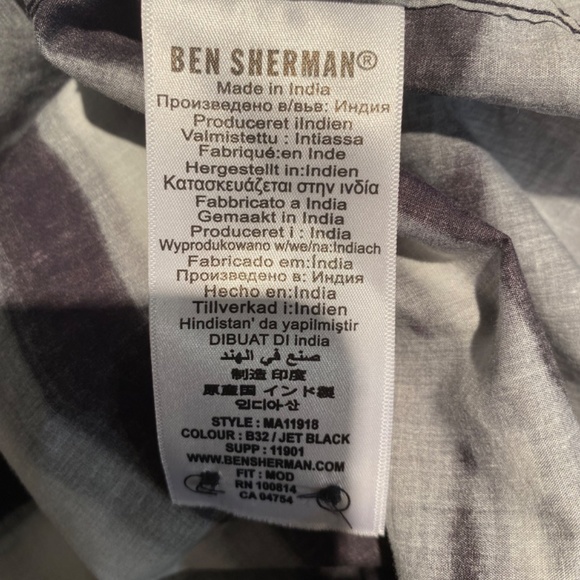 BEN SHERMAN Men’s Mural Button Down Shirt Sz S - Picture 7 of 7